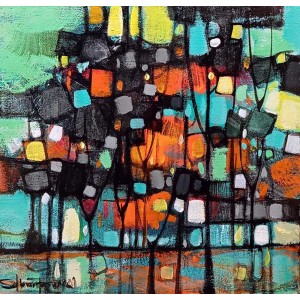 Salman Farooqi, 12 x 12 Inch, Acrylic on Canvas, Landscape Painting, AC-SF-666 Salman Farooqi, 12 x 12 Inch, Acrylic on Canvas, Landscape Painting, AC-SF-666